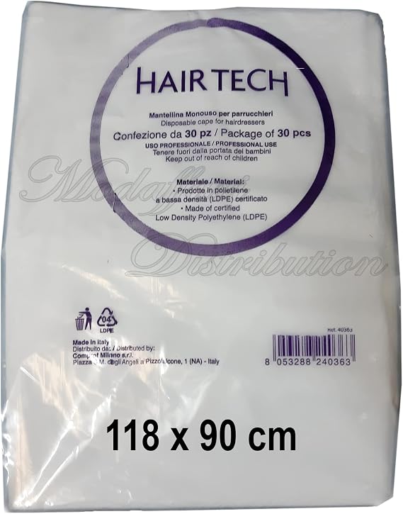 Mantellina monouso Hair Tech 90 pz