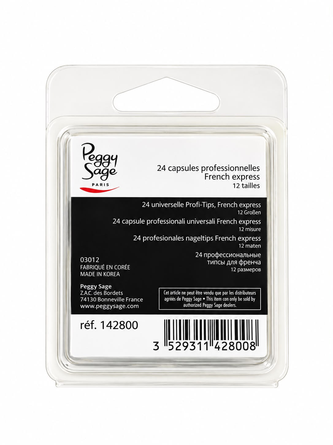 Capsule Professionali french white 2 confezioni da 24 pz 142800 Peggy Sage