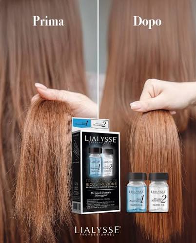 Trattamento ricostruzione per capelli trattati e danneggiati Lialysse 2pz