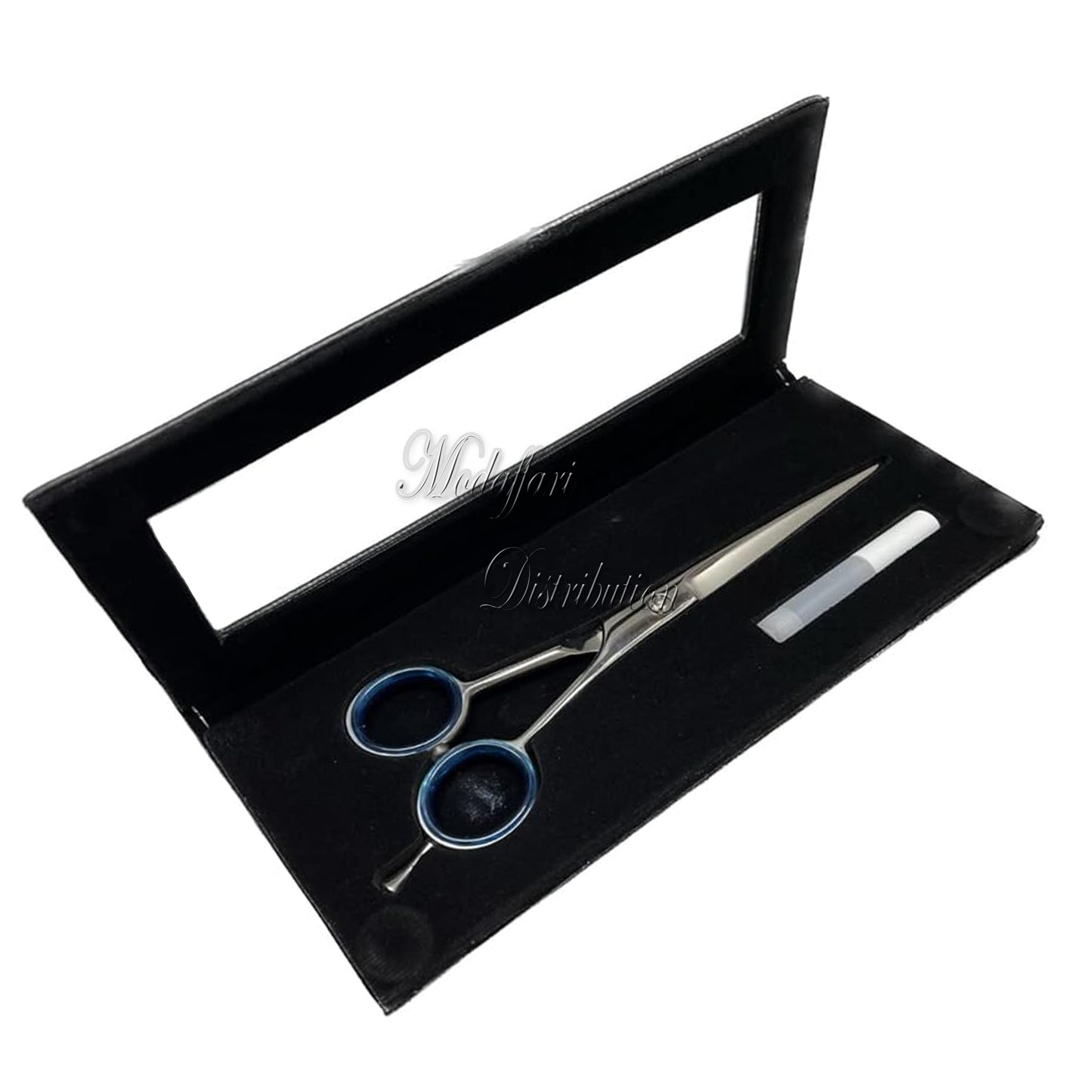 FORBICE PER CAPELLI | FORBICE PER CAPELLI PROFESSIONALE KEEN 6.5" | FORBICE CON POGGIADITO RIMUOVIBILE E VITE REGOLABILE | DOTATA DI CUSTODIA PROTETTIVA
