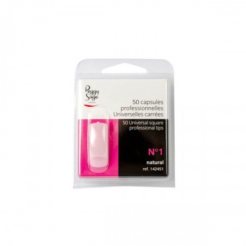 Capsule Universali Tips Unghie quadrate 50pz Peggy Sage
