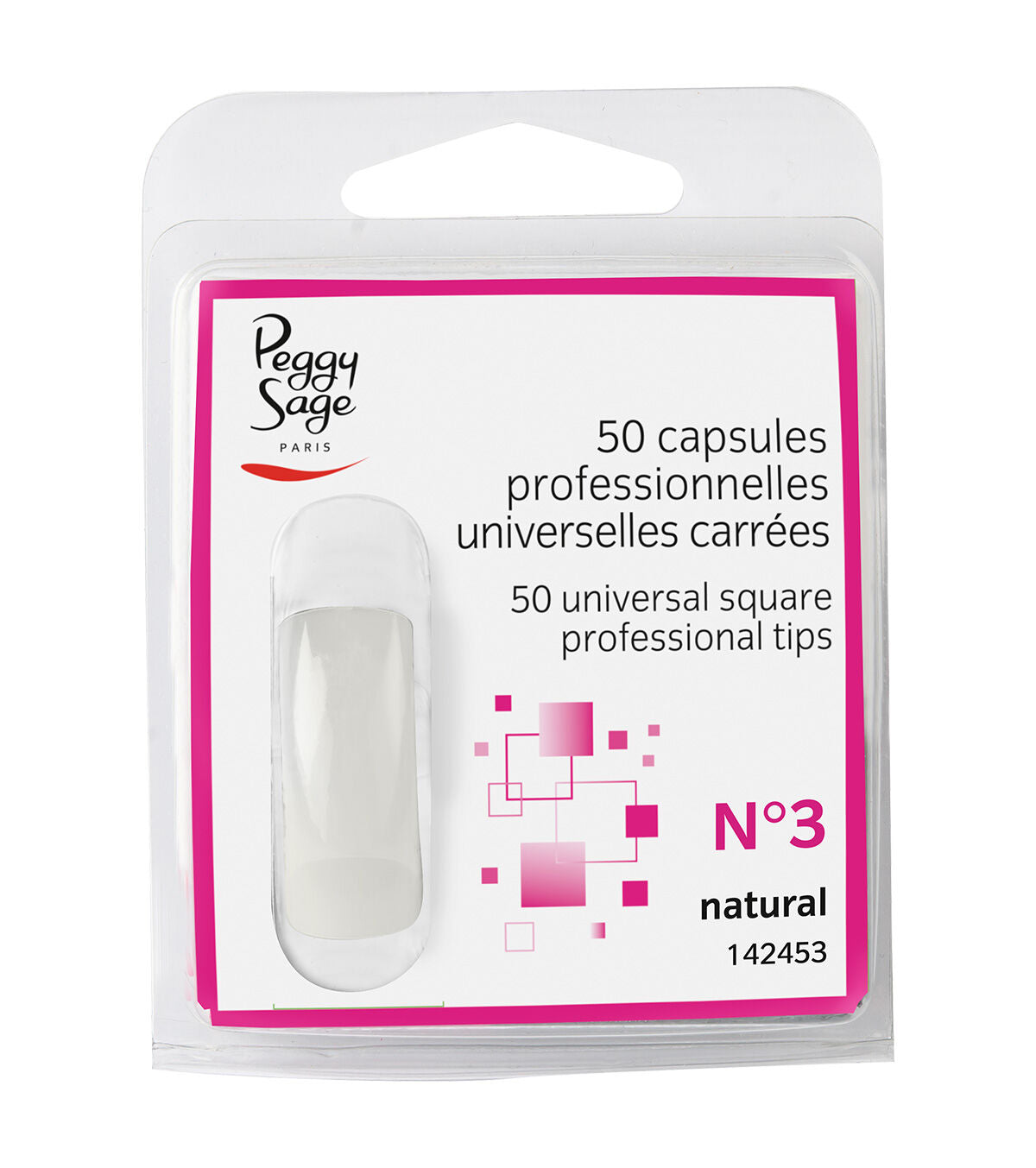 Capsule Universali Tips Unghie quadrate 50pz Peggy Sage