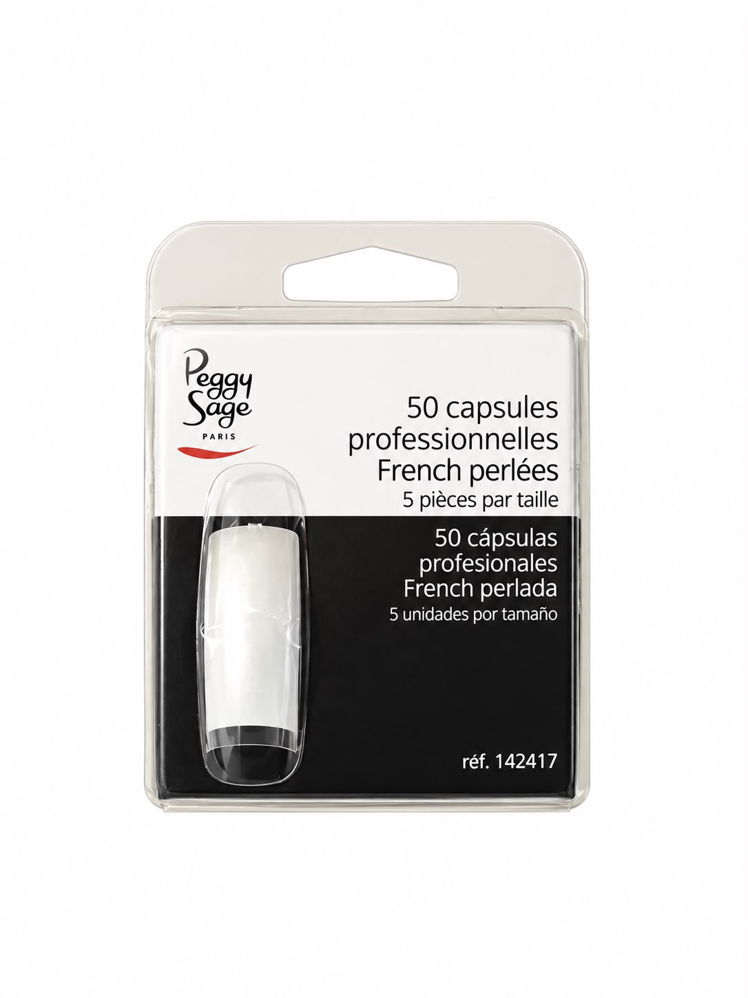 Capsule Professionali french perlate 142417 Peggy Sage 3 confezioni da 50 pz