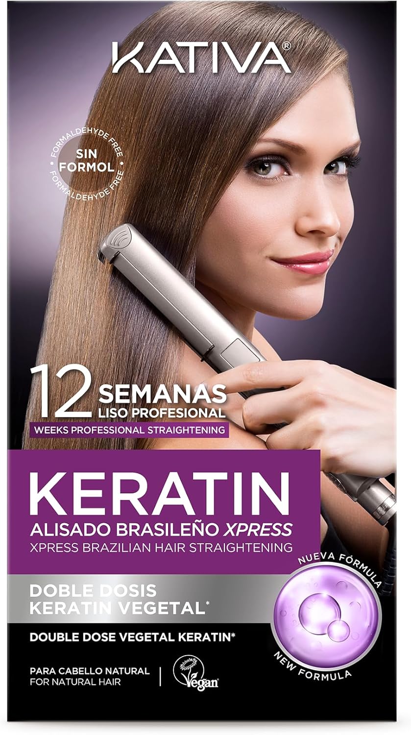 Kativa Kit Trattamento lisciante brasiliano alla Cheratina Xpress