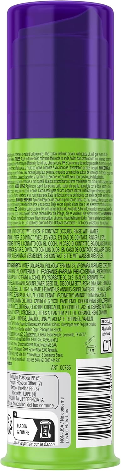 Crema modellante per Capelli ricci Bed Head by TIGI Curls Rock Amplifier 2pz da 100ml