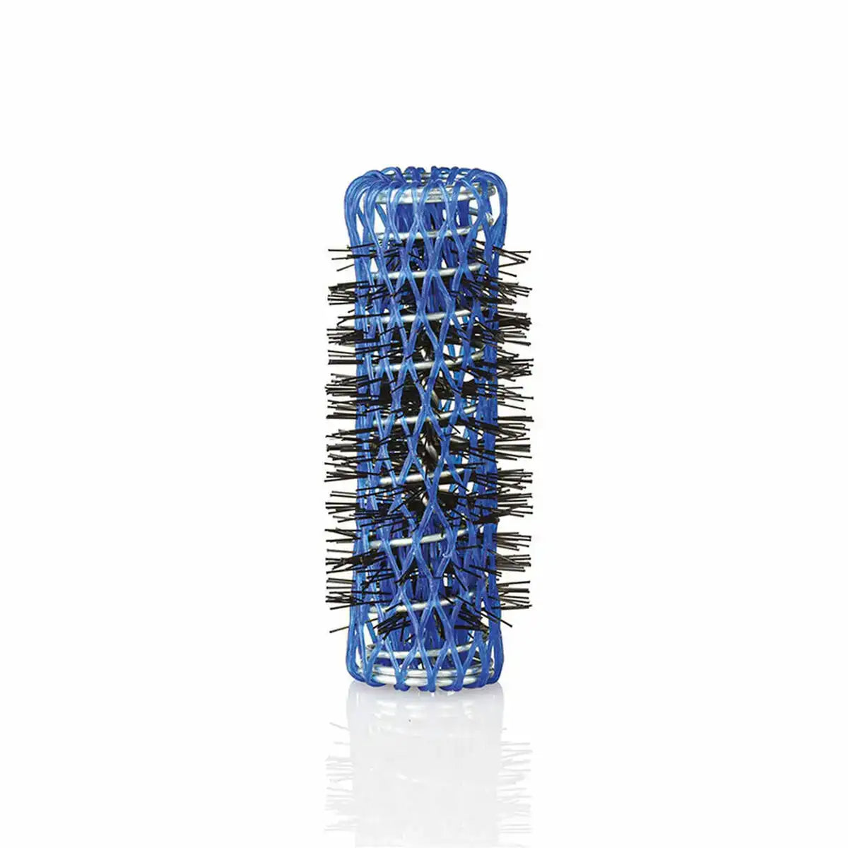 6 Bigodini con Scovolo per Capelli (Ø 16 mm) Blu in Plastica Xanitalia