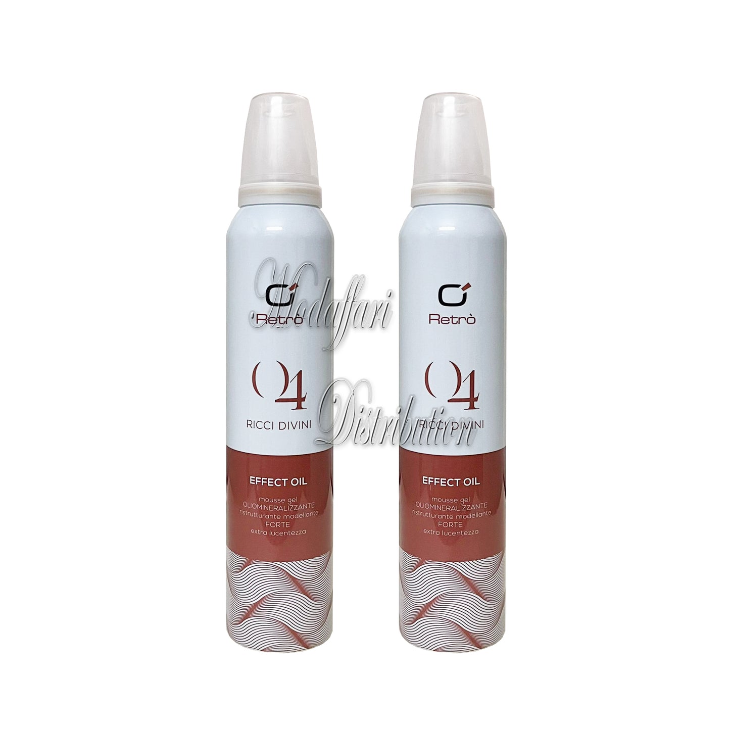 Gel Mousse Effect Oil Oliomineralizzante Ristrutturante Per Capelli Modellante Forte Retrò 2 da 200ml