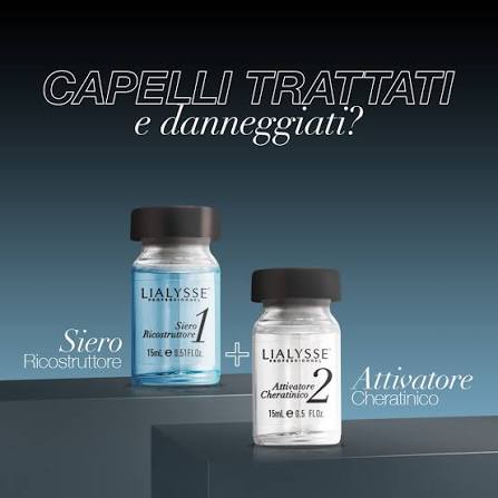 Trattamento ricostruzione per capelli trattati e danneggiati Lialysse 2pz