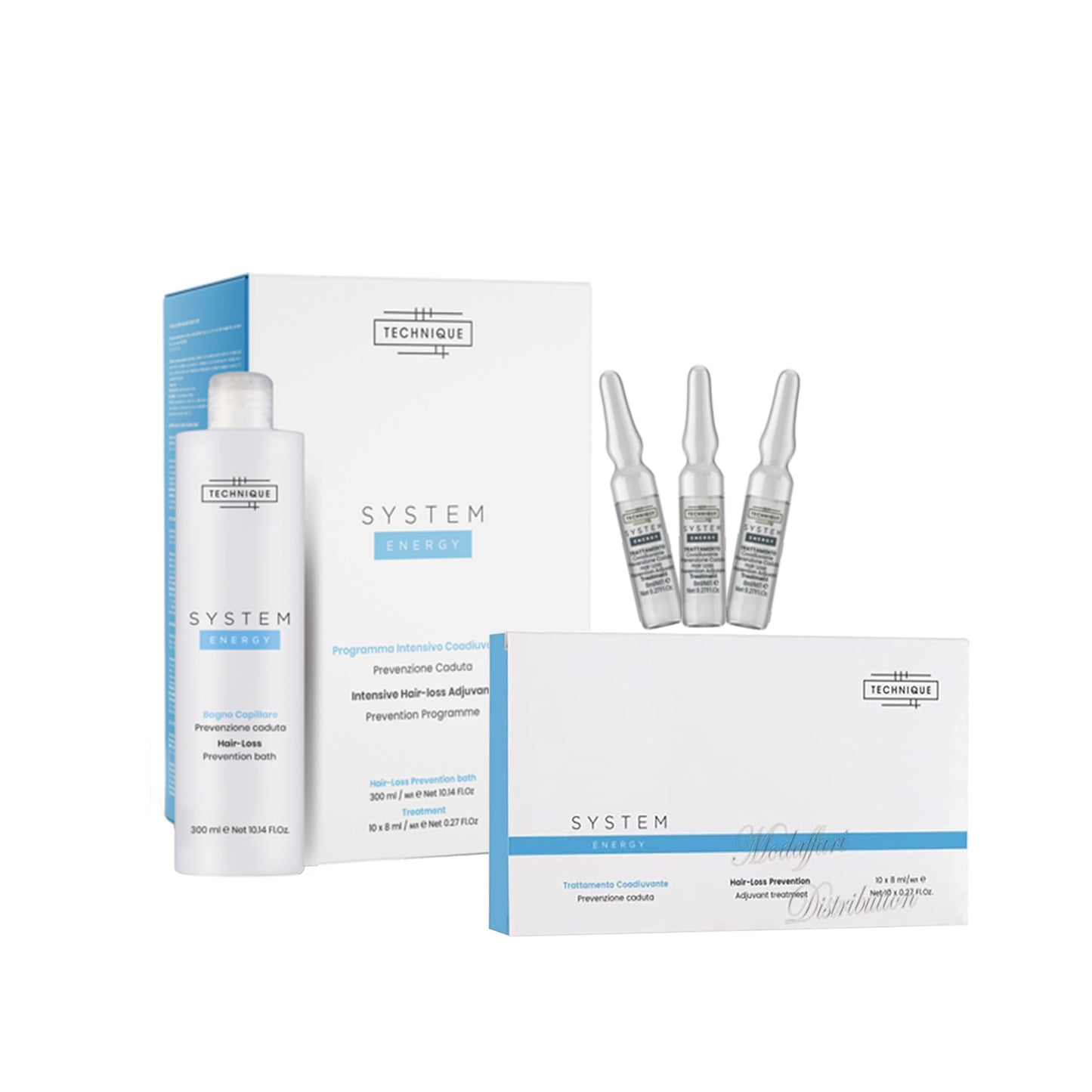 Kit Anticaduta shampoo + fiale | System Energy Technique