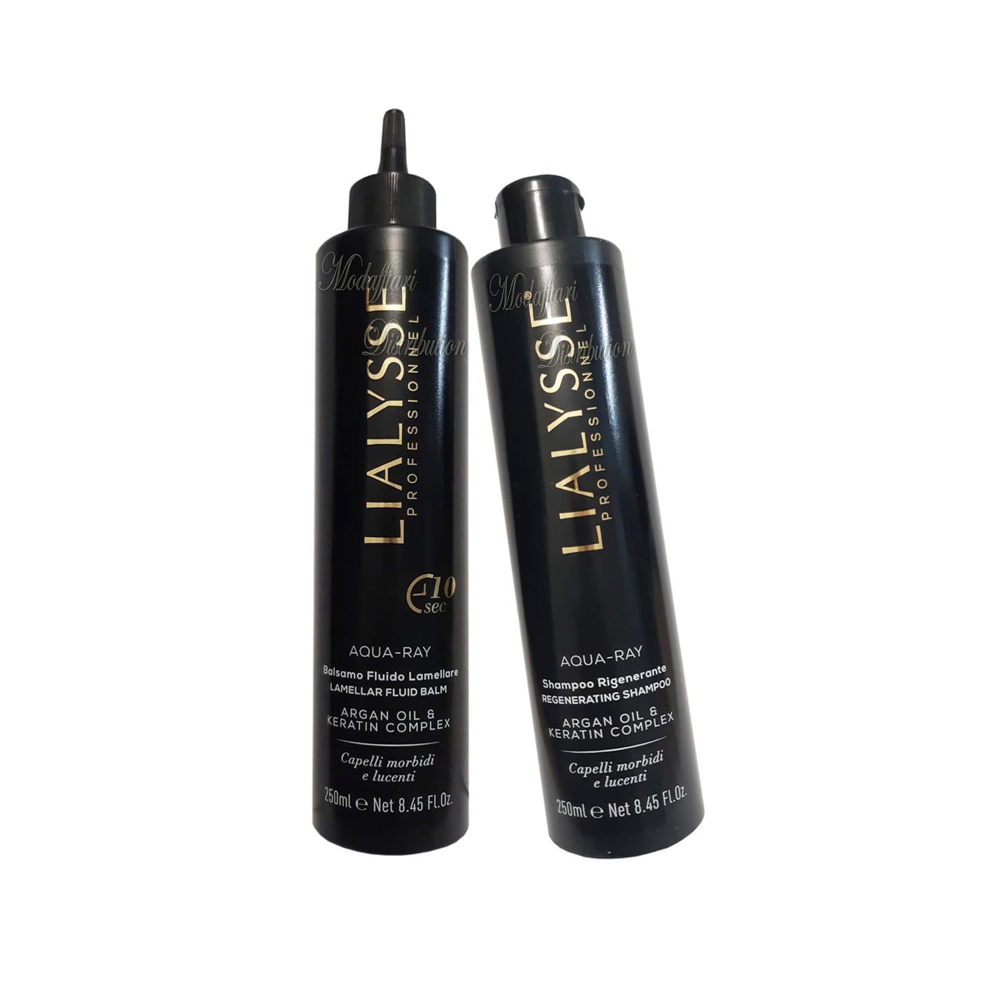 Shamphoo e Balsamo Fluido Lamellare Rigenerante | argan Oil | Keratin Complex 250 ml
