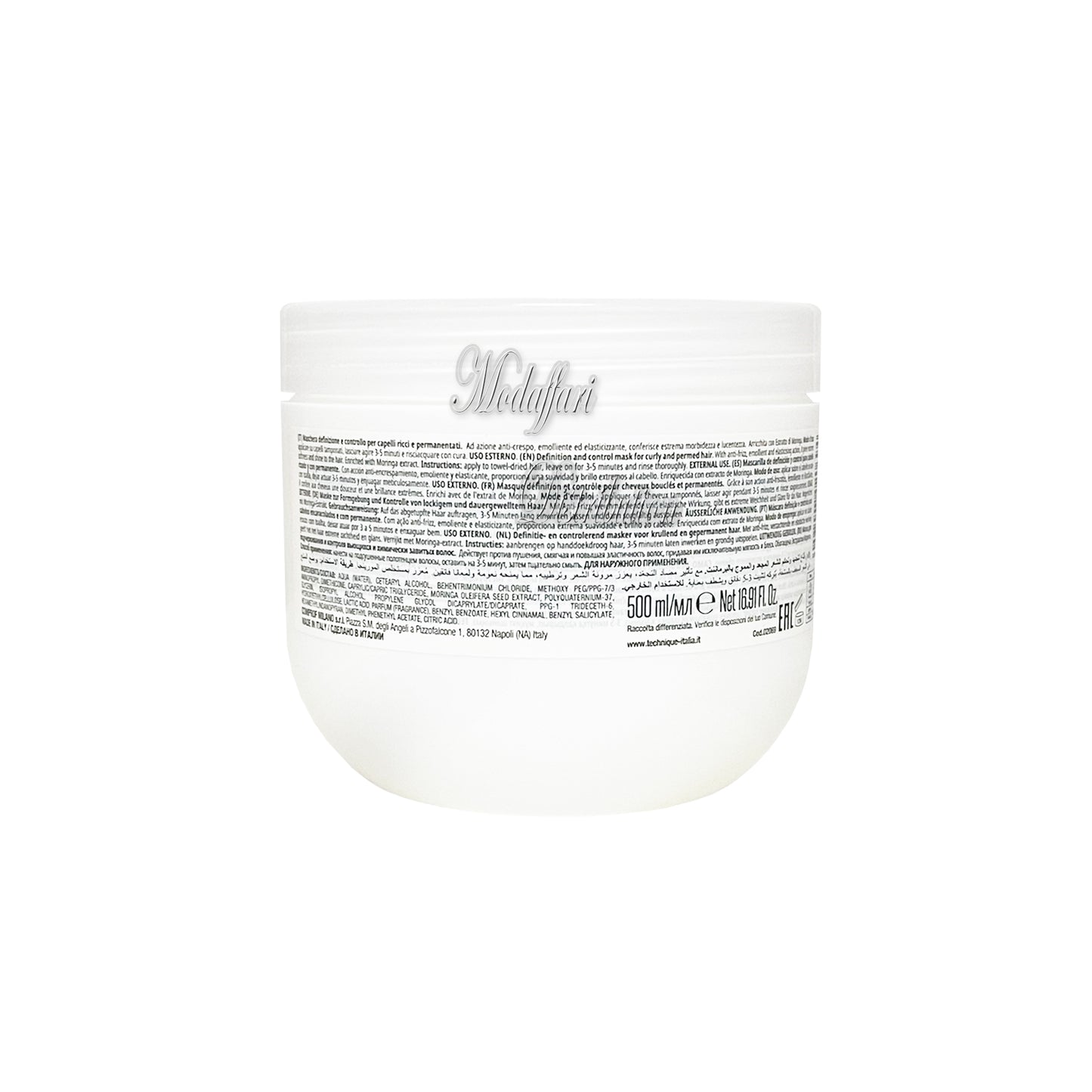 Maschera Crema Definizione Capelli Ricci Technique Alkemy Curl 500 ml