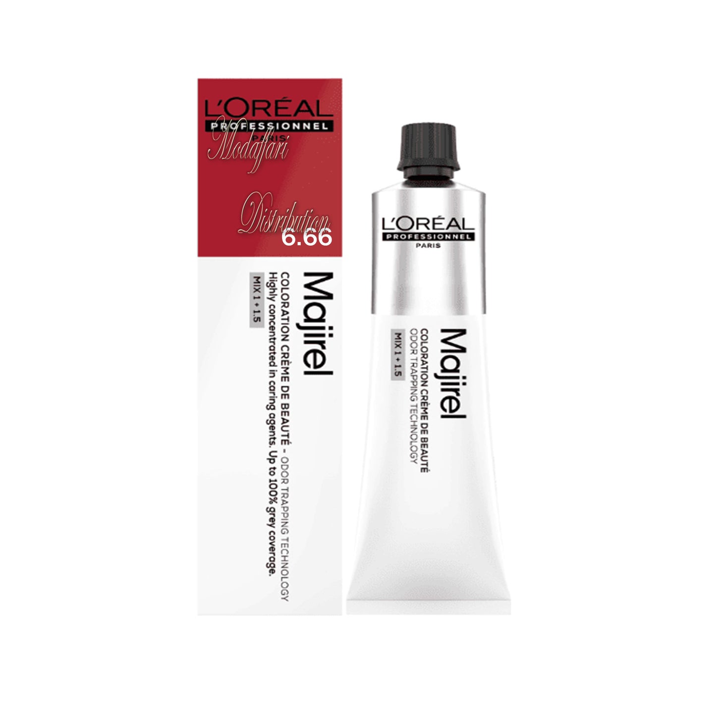 Colorazione per capelli 6.66 Biondo Scuro Rosso Intenso l'oreal Majirel 60ml