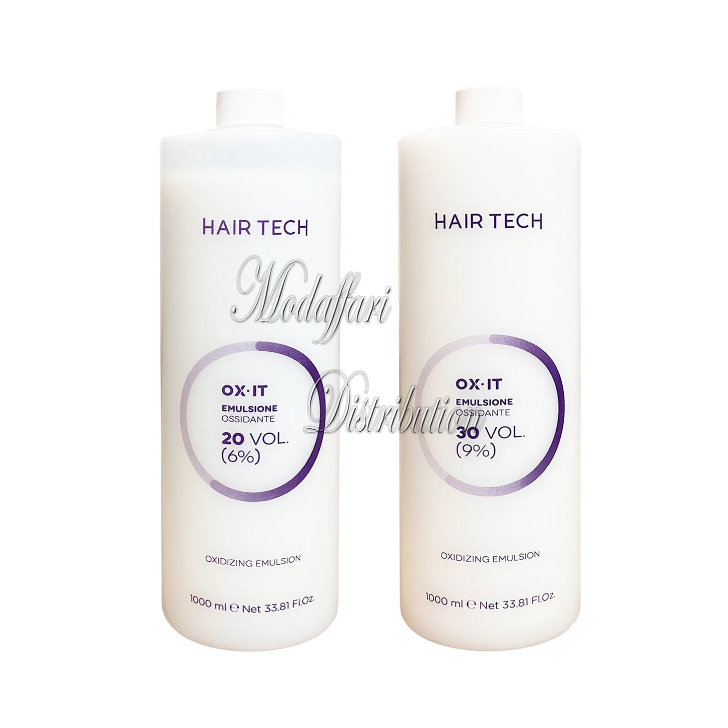 Emulsione Ossidante in Crema, 20 Vol. (6%) e 30 Vol. (9%), 1000 ml, Hair Tech OX·IT