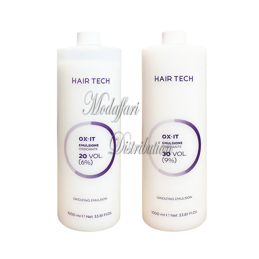 Emulsione Ossidante in Crema, 20 Vol. (6%) e 30 Vol. (9%), 1000 ml, Hair Tech OX·IT