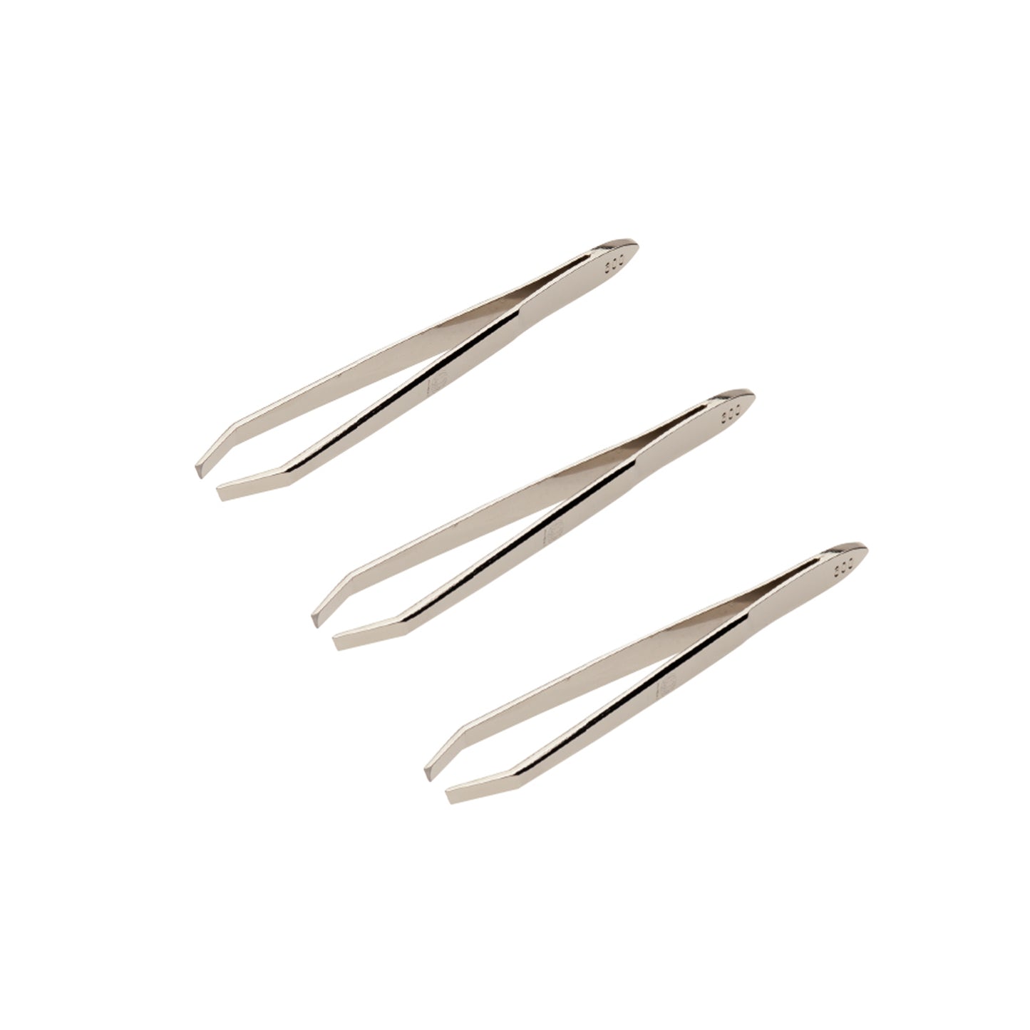 Pinzette Nichelate Soligen 900, Punta Obliqua, 98,5 mm, Confezione da 3 Pezzi
