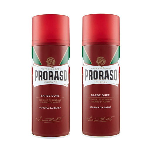 Schiuma da barba per barbe dure Proraso 400ml 2pz