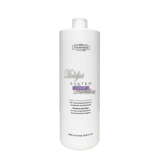 Shampoo System Purify Bagno Capillare Bivalente per capelli grassi con forfora Technique 1000 ml