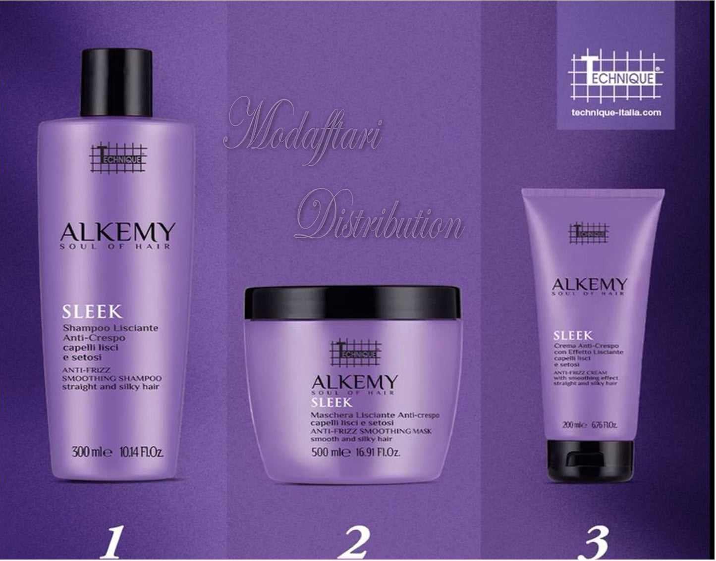 Crema Alkemy Sleek | Anticrespo Lisciante 200 ml Technique