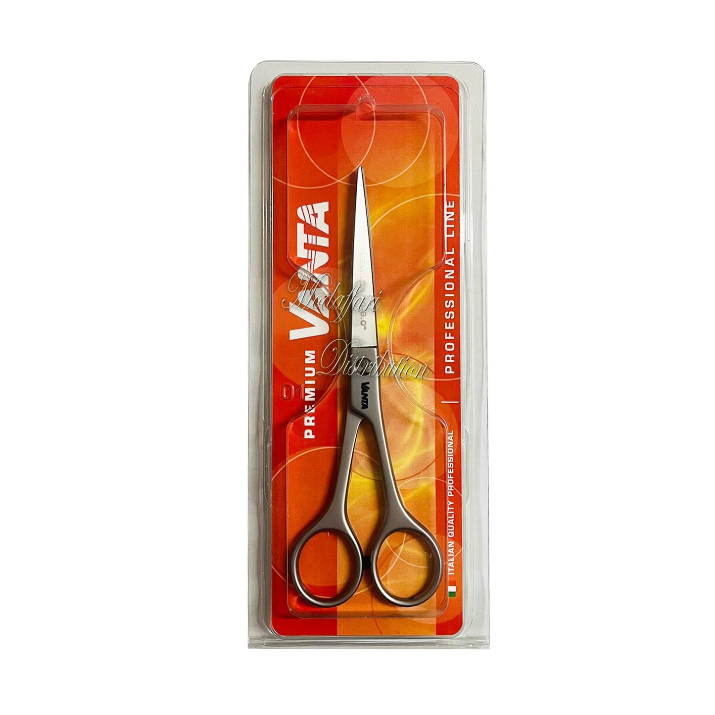 Forbice satinata con una lama micro dentata 6.0'' Vanta